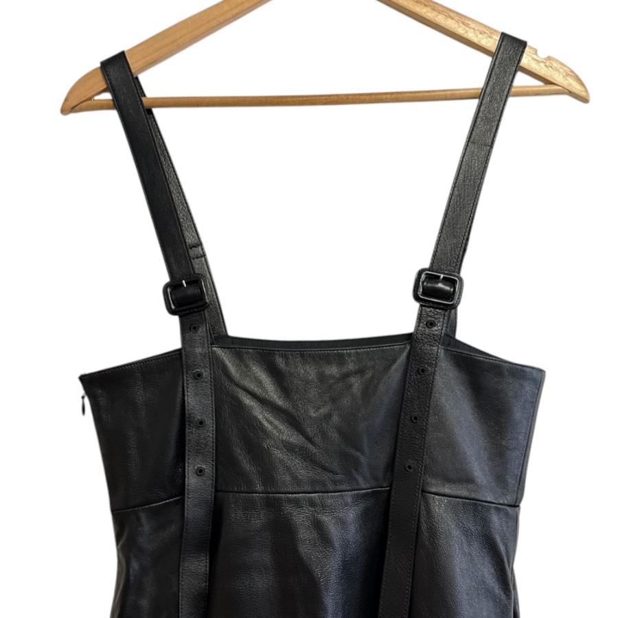 LUDLOW（ラドロー） 美品 シープスキン レザー サロペットスカート 