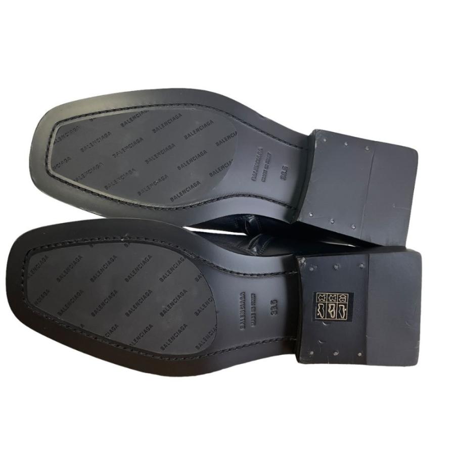 BALENCIAGA 未使用 バレンシアガ BBロゴ レザー サイドジップ