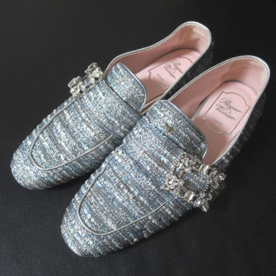 Roger Vivier（ロジェヴィヴィエ） 美品 MOCASSINO RV BROCHE ビジュー