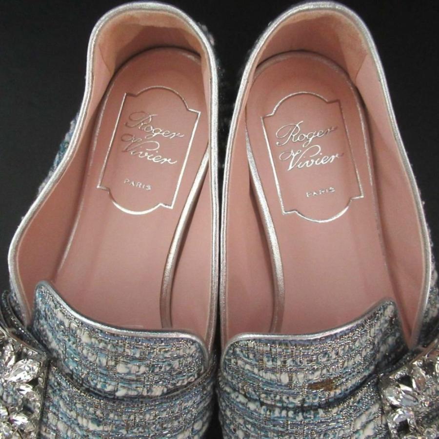 Roger Vivier（ロジェヴィヴィエ） 美品 MOCASSINO RV BROCHE ビジュー
