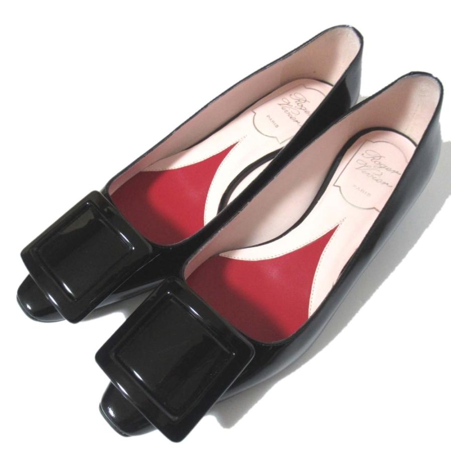 Roger Vivier 美品 ロジェヴィヴィエ ストラスバックル ジュエルヒール 