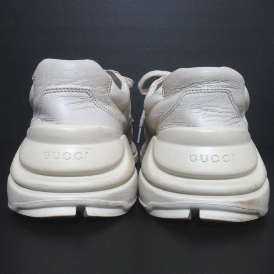 GUCCI（グッチ） 良品 Rhyton ライトン ロゴプリント レザー ダッド