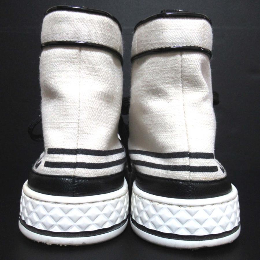 CHANEL（シャネル） 美品 ココマーク キャンバス ハイカットスニーカー 