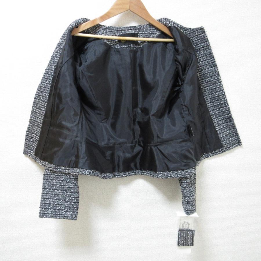 ご購入予定品です❣️東京ソワール☆ツイードジャケットとワンピーススーツ 11号 新品同様 TOKYO SOIR 東京ソワール ラメ ツイード ノーカラー