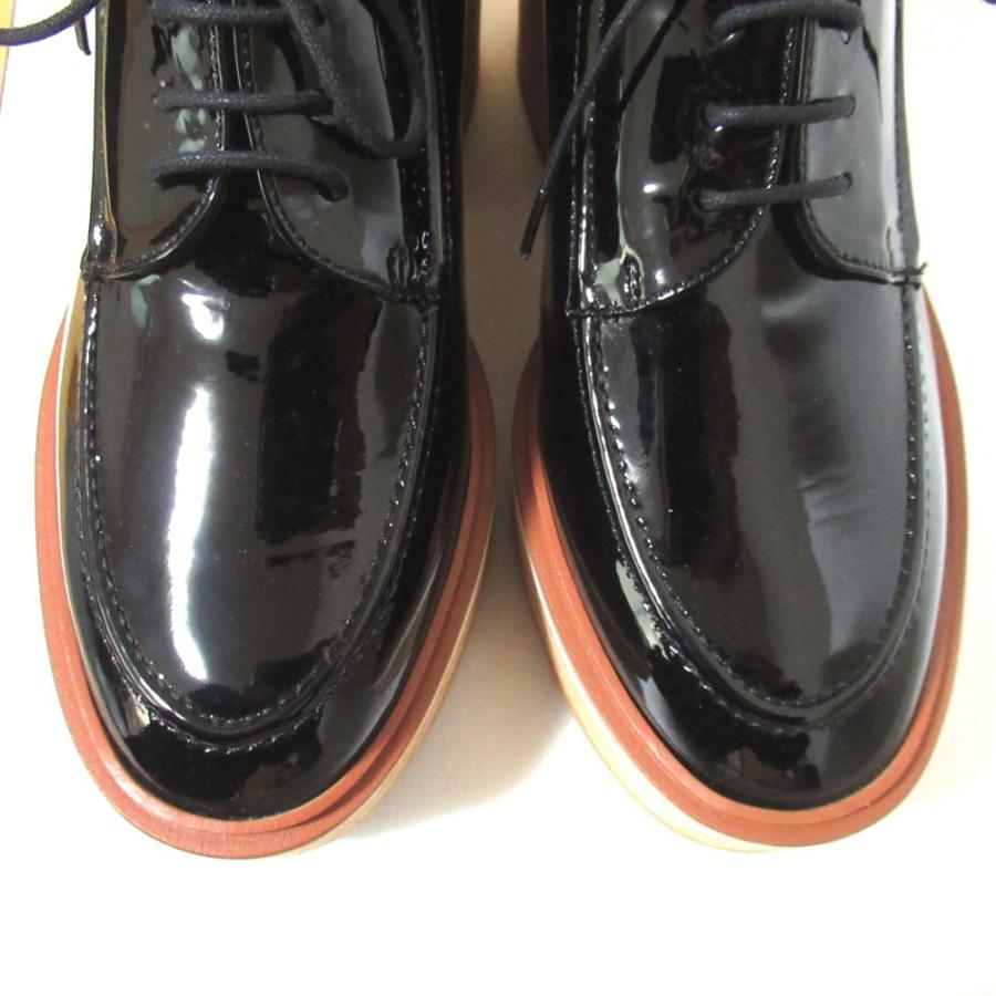 未使用 CLERGERIE クレジュリー ANJA8 パテントレザー コルクソール 