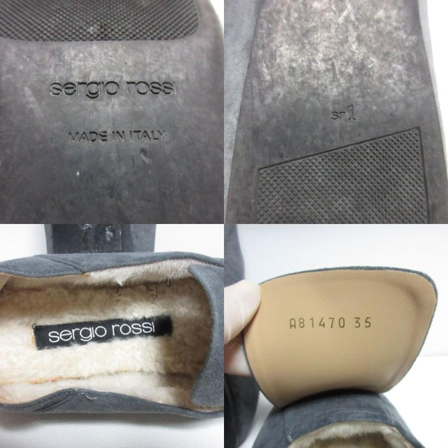 美品✨現行✨秋冬に◎セルジオロッシ SR1 ムートン スニーカー 35 Sergio rossi（セルジオロッシ） 美品 23AW sergio rossi sr1