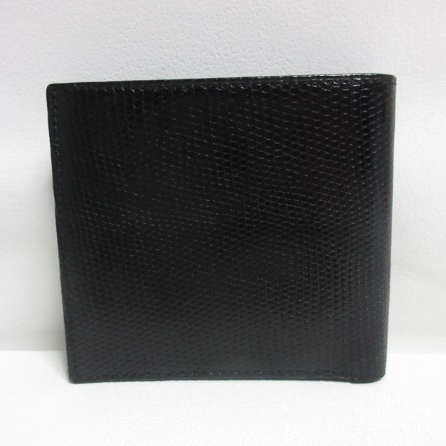 dunhill（ダンヒル） 未使用 リザードレザー 2つ折り財布 コンパクト 