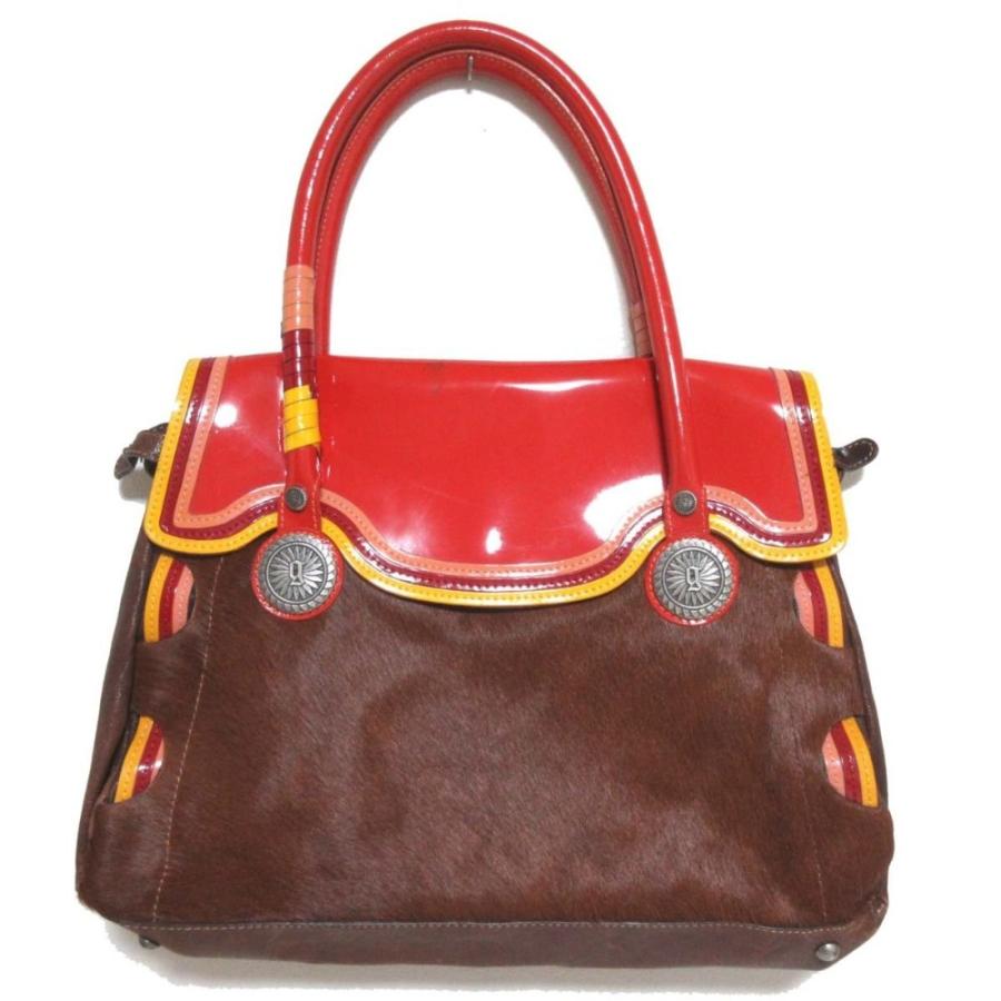John Galliano（ジョンガリアーノ） 美品 galliano ハラコ×パテント