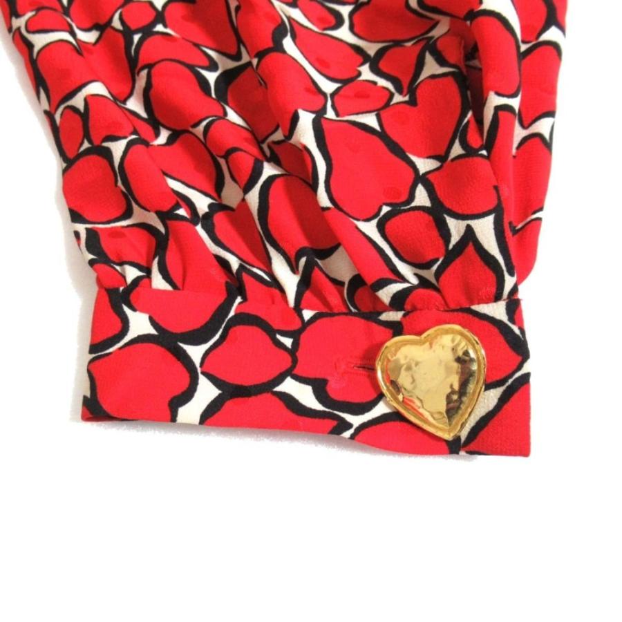 Yves Saint Laurent（イヴ・サンローラン） 美品 ハート柄 シルク