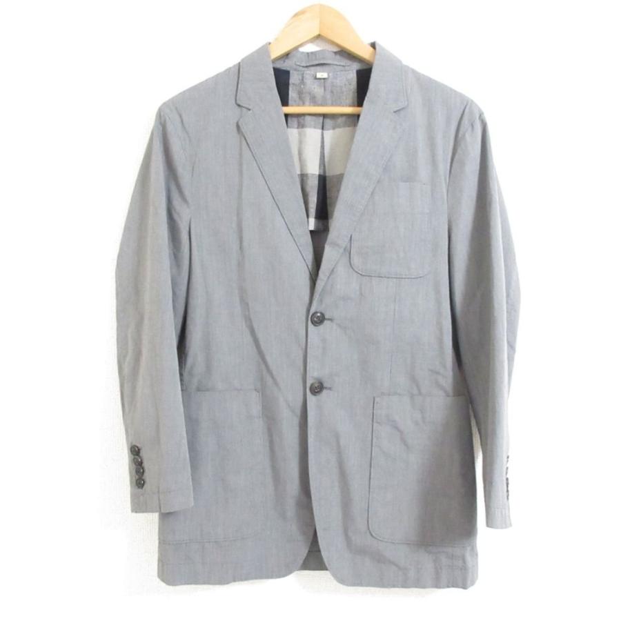 美品 BURBERRY バーバリー ストライプ柄 テーラードジャケット 