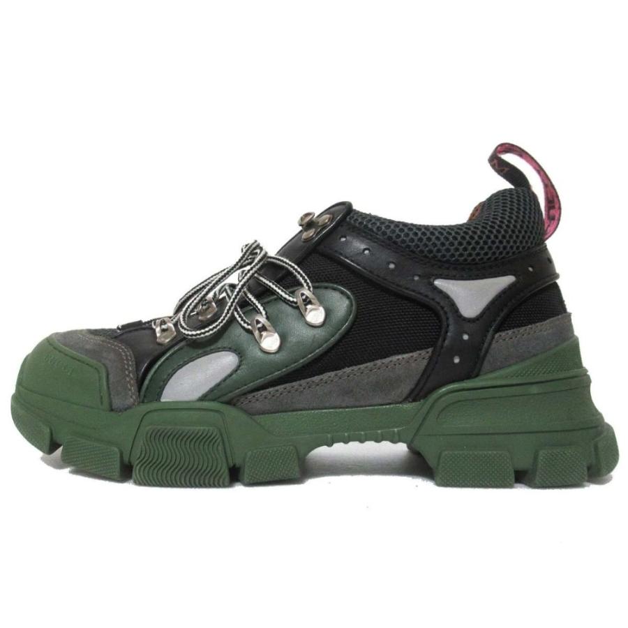 【値下げ】gucci スニーカー フラッシュトレック GUCCI グッチ イエロー系 蛍光 黄色 フラッシュトレック