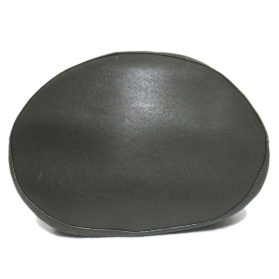 アニヤハインドマーチ ヴォーン レザー 巾着 ハンドバッグ カーキ アニヤハインドマーチ ヴォーン レザー 巾着 ハンドバッグ