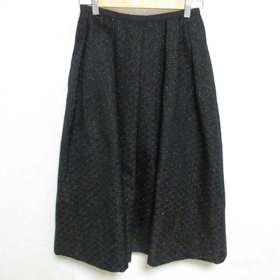 DRAWER（ドゥロワー） 美品 シルクブレンド ラメジャカード ギャザー