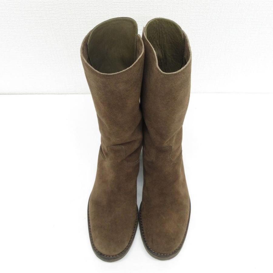 SARTORE（サルトル） 美品 スエード バックルベルト バックジップ 
