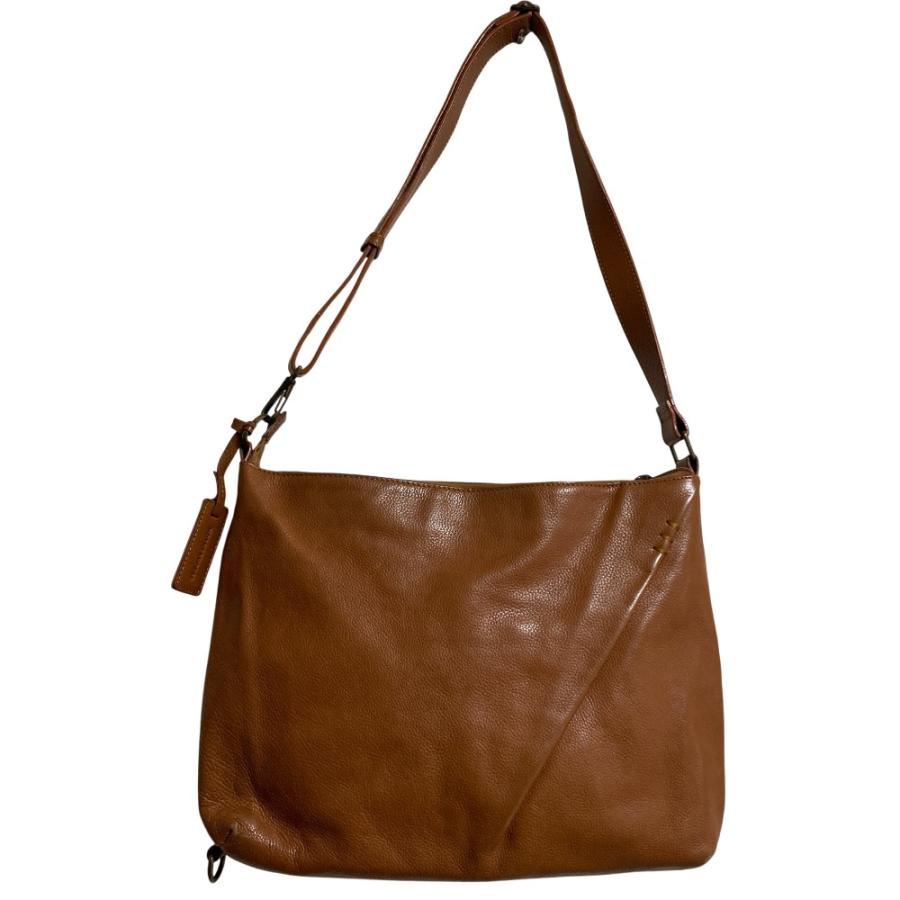 良品 MOTHERHOUSE マザーハウス レザーショルダーバッグ ブラウン