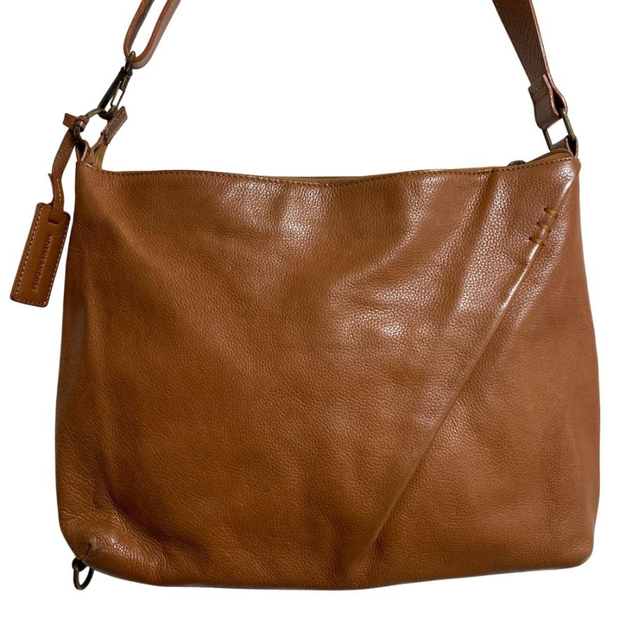 極美品 マザーハウス MOTHERHOUSE バッグ ショルダーバッグ カーフレザー カバン レディース ブラウン 良品 MOTHERHOUSE マザーハウス レザーショルダーバッグ ブラウン
