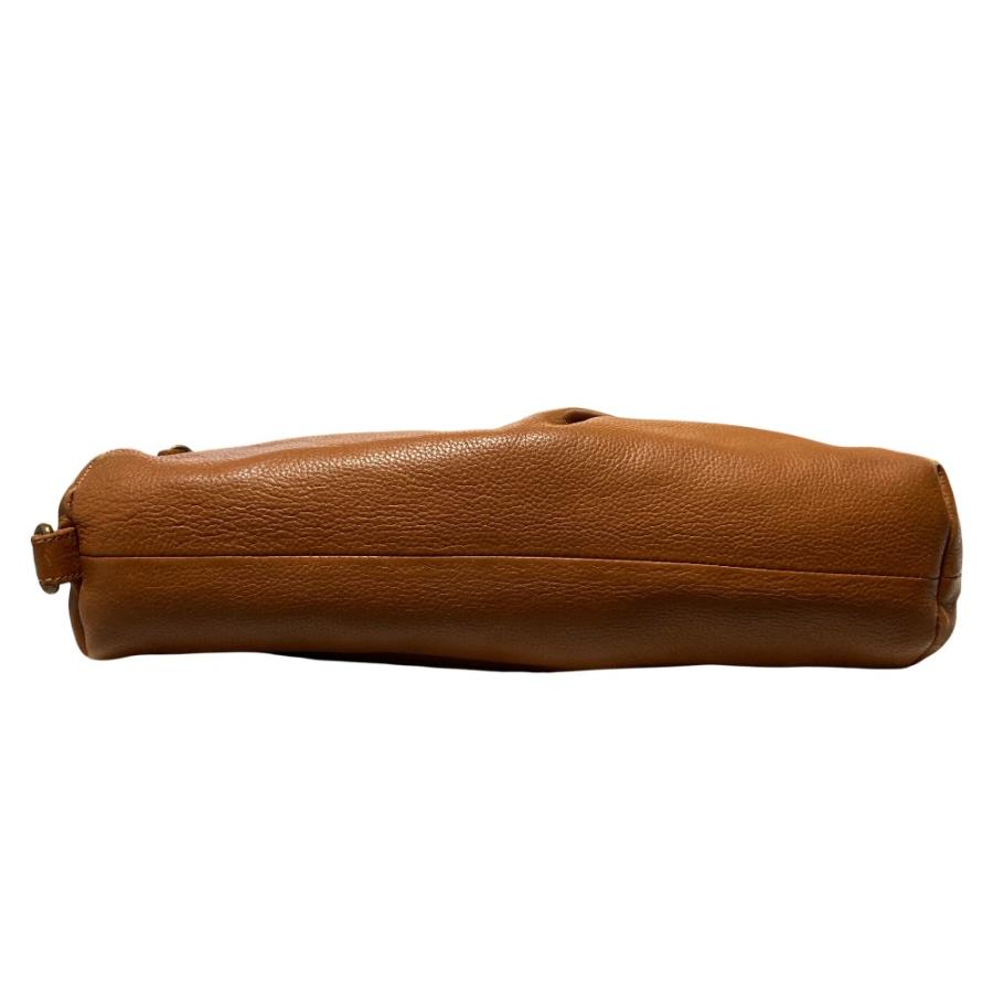 MOTHERHOUSE ブラウン 本革ショルダーバッグ 良品 MOTHERHOUSE マザーハウス レザーショルダーバッグ ブラウン