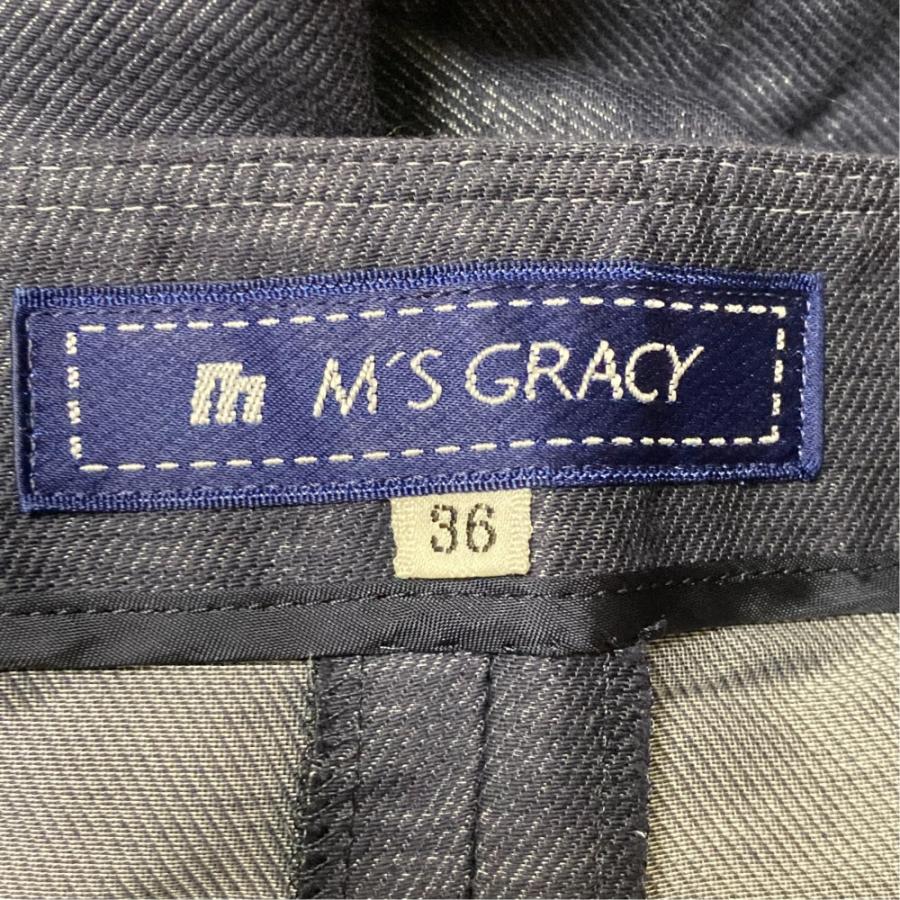 M'S GRACY（エムズグレイシー） 美品 リボン ショートスリーブ ひざ丈