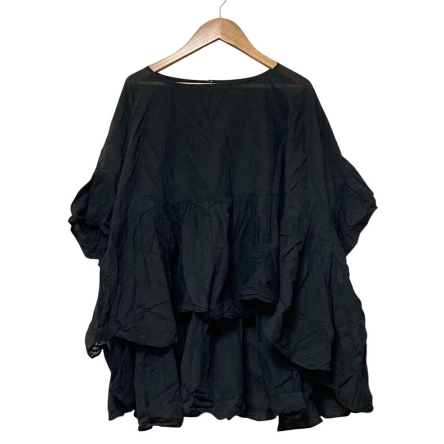 mizuiroind（ミズイロインド） 美品 オーバーサイズ ペプラムギャザー 