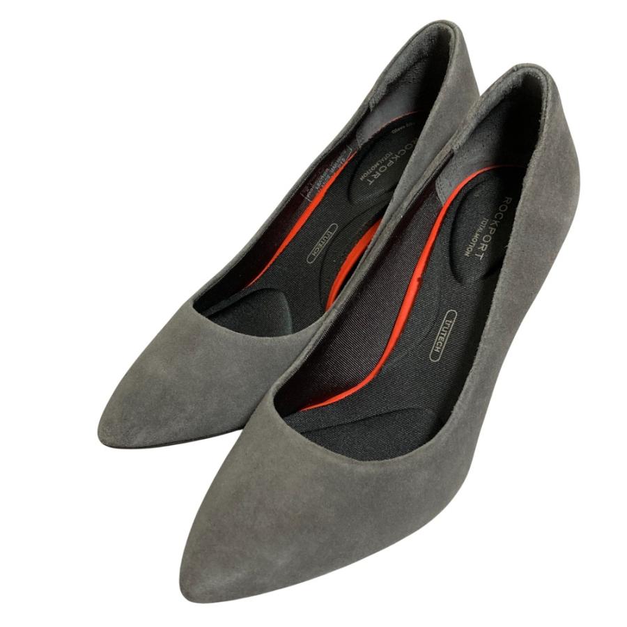 美品 ROCKPORT ロックポート スエード ポインテッドトゥ パンプス 