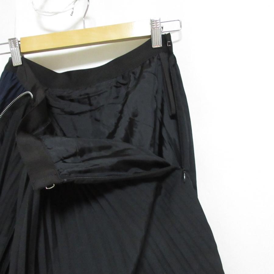 sacai（サカイ） 美品 24SS sacai Cotton Poplin Zipper Skirt