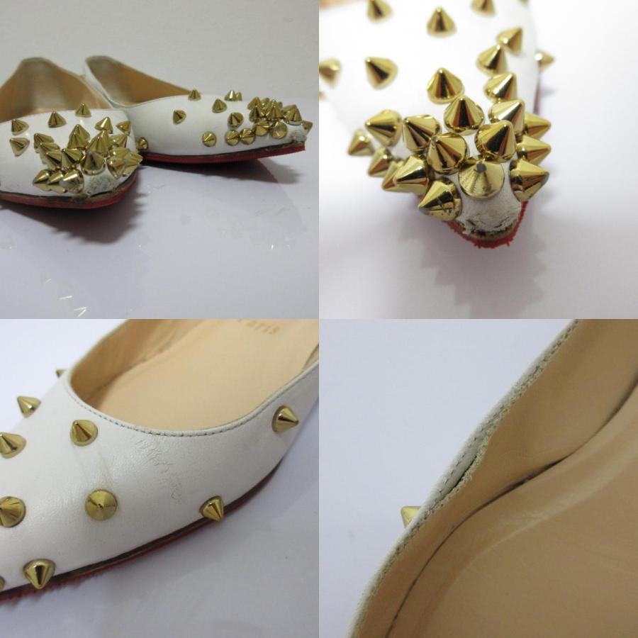Christian Louboutin 良品 クリスチャンルブタン レザー ポイン