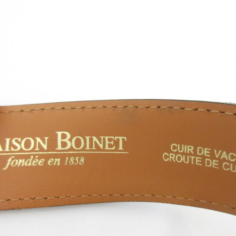 MAISON BOINET（メゾンボワネ） 良品 レザー ベルト ブラウン