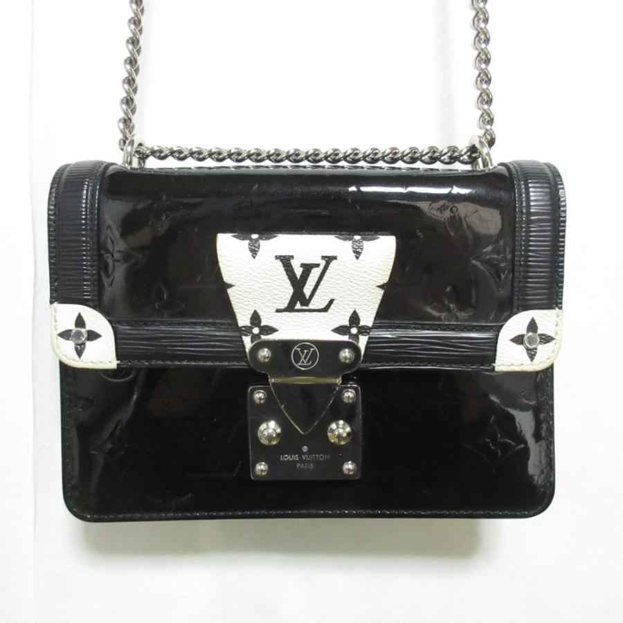 ルイヴィトン★M90445ワインウッドPM★ヴェルニ★エピ★モノトーンモノグラム LOUIS VUITTON（ルイ・ヴィトン） 美品 ワインウッドPM ヴェルニ
