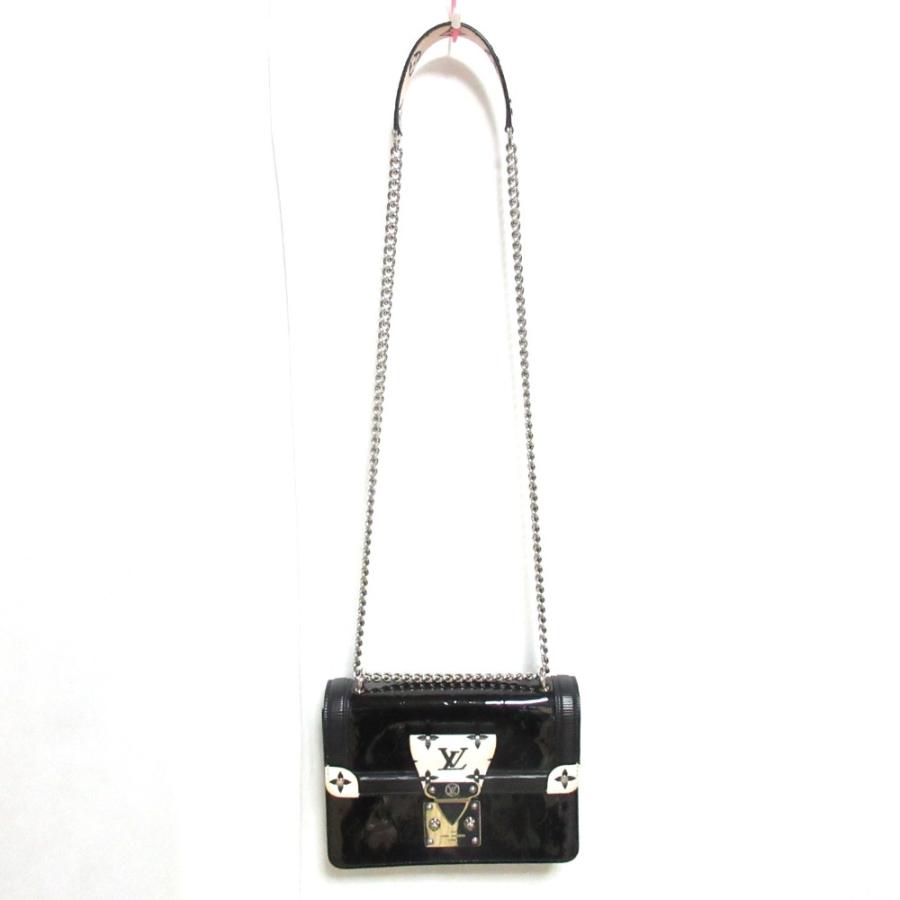 ルイヴィトン★M90445ワインウッドPM★ヴェルニ★エピ★モノトーンモノグラム LOUIS VUITTON（ルイ・ヴィトン） ルイ ヴィトン モノグラム ヴェルニ