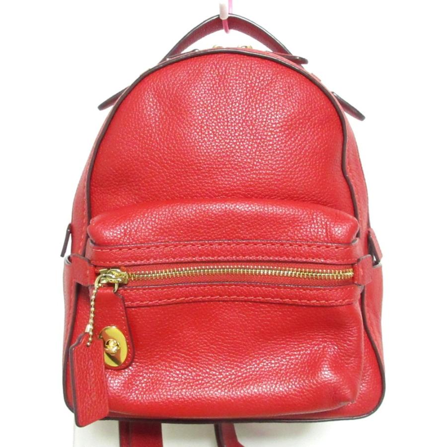 COACH（コーチ） 美品 ポリッシュド ペブル レザー キャンパス バック 