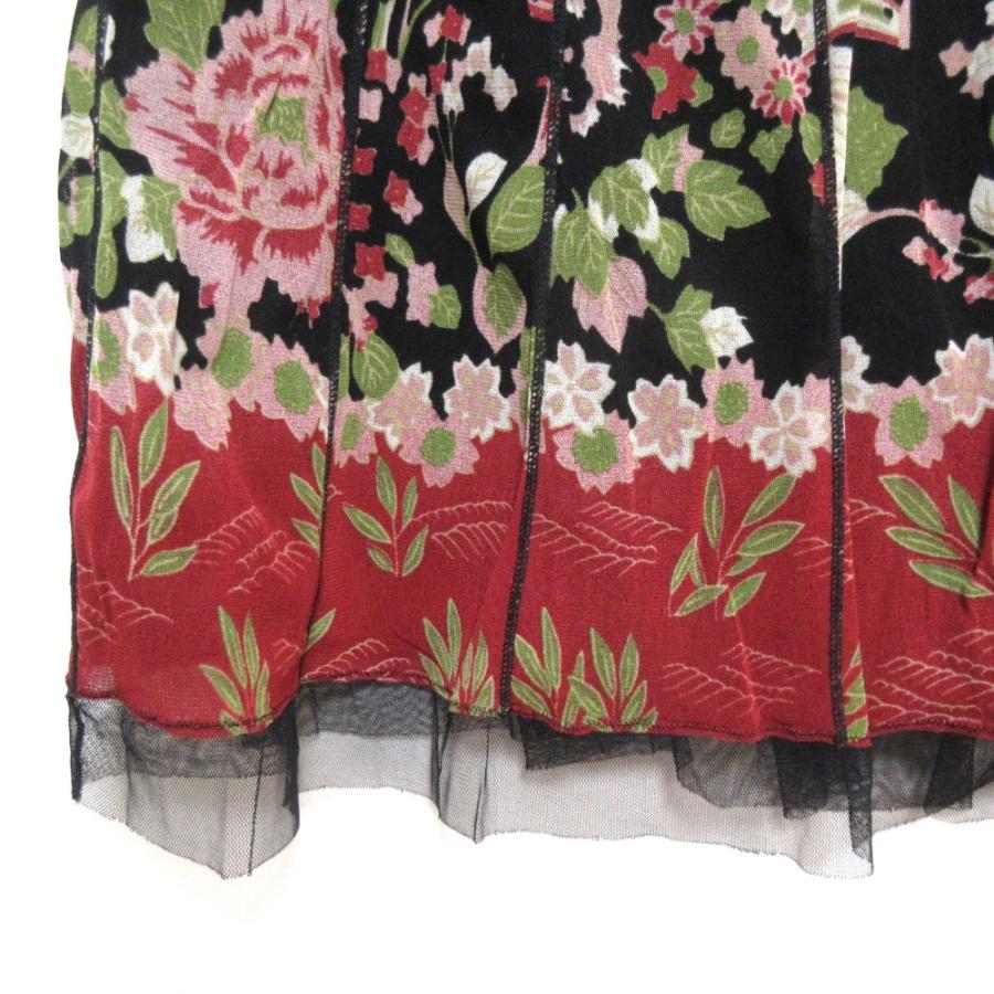 VIVIENNE TAM（ヴィヴィアンタム） 美品 パワーネット 和柄 短冊 花柄