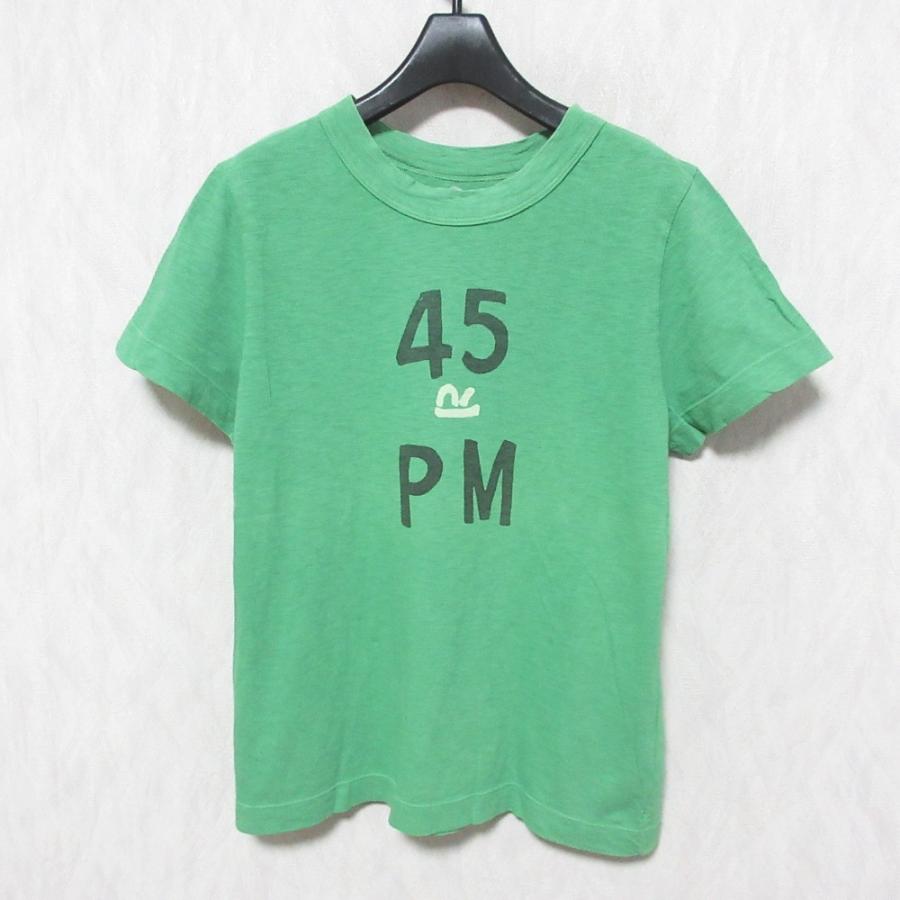 美品 45r 45RPM フォーティファイブアール ピーエム ロゴプリント 半袖 