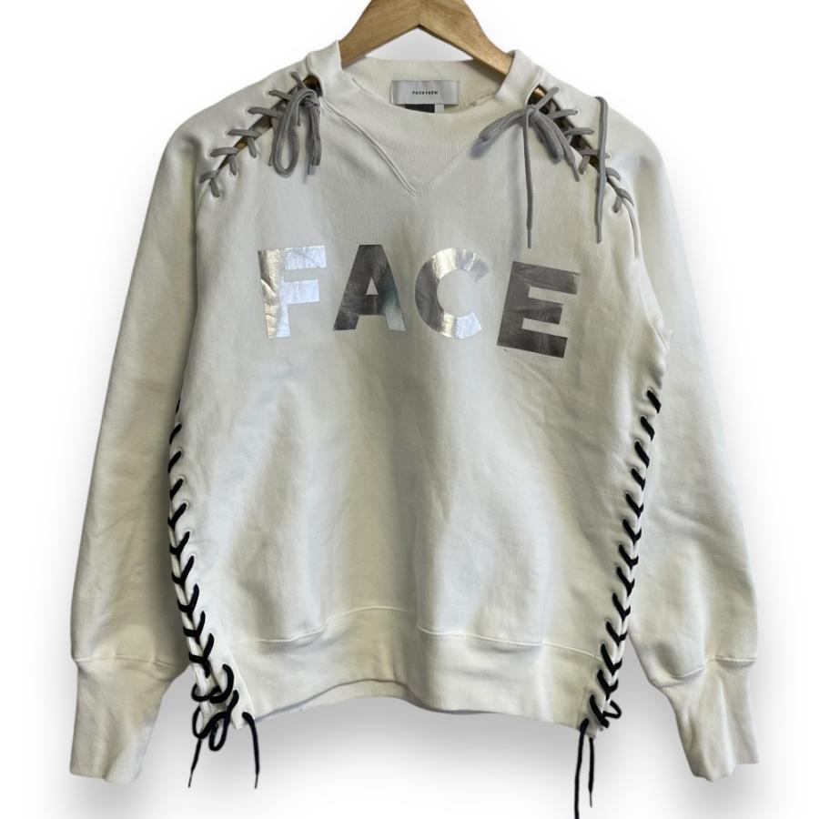 FACETASM（ファセッタズム） 美品 ロゴプリント レースアップデザイン