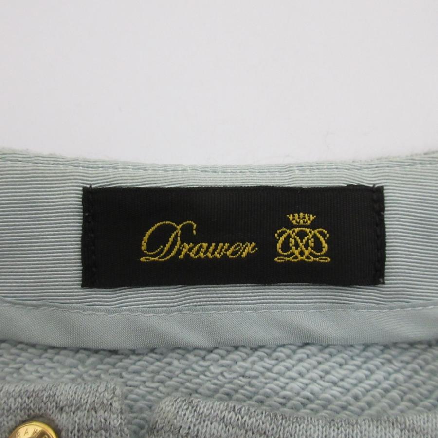 DRAWER（ドゥロワー） 良品 コットン×カシミヤ 裏毛ドットボタン