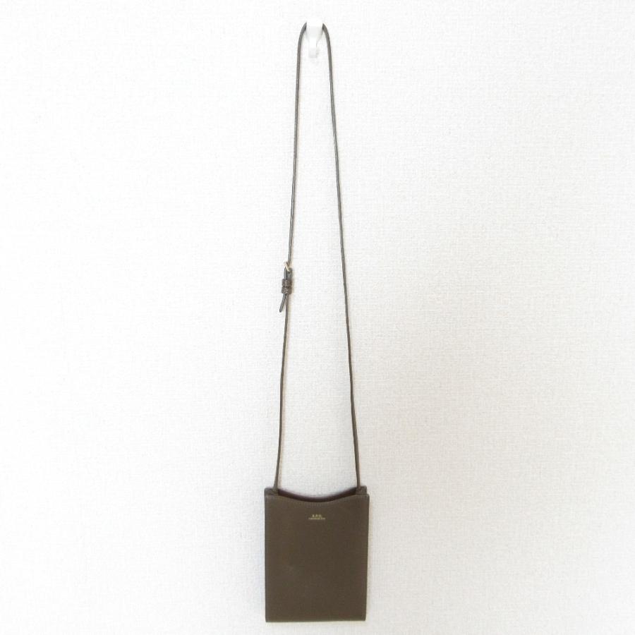 A.P.C.（アーペーセー） 美品 JAMIE レザー ネックポーチ クロスボディ 