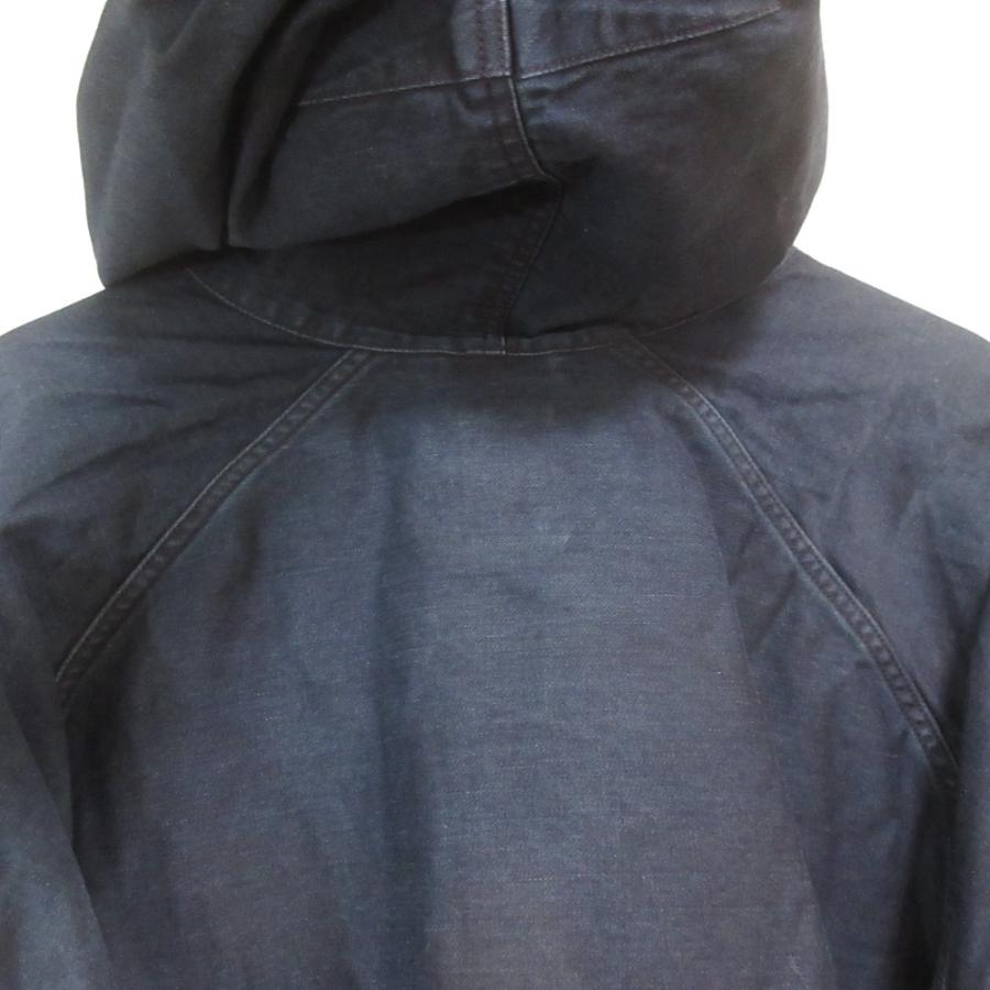 未使用 45R フォーティファイブアール 藍納戸麦サテンの908フーディ