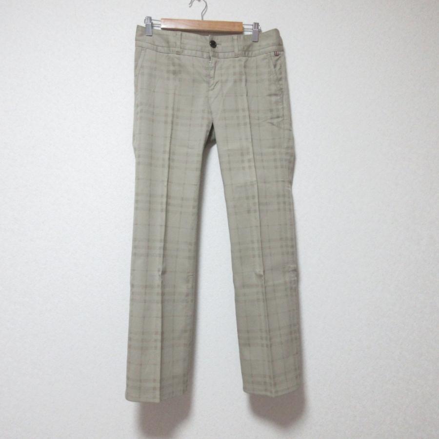 BURBERRY（バーバリー） 美品 スラックス チェックパンツ 42 ベージュ