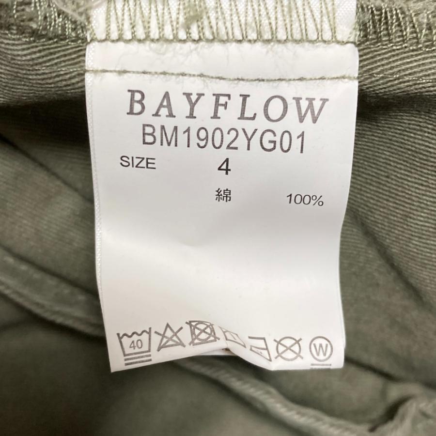 BAYFLOW（ベイフロー） 美品 バックプリント ミリタリー シャツ 