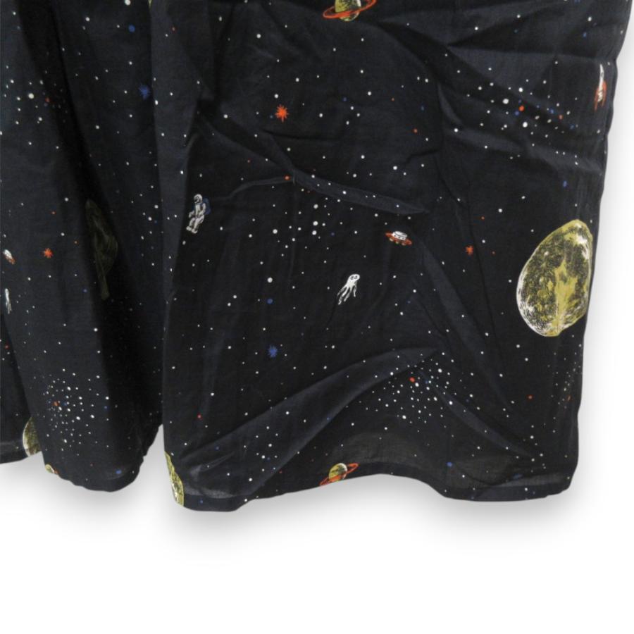 Marble SUD 宇宙柄 ブラックワンピース marble SUD（マーブルシュッド） 美品 Universal Dot 宇宙柄
