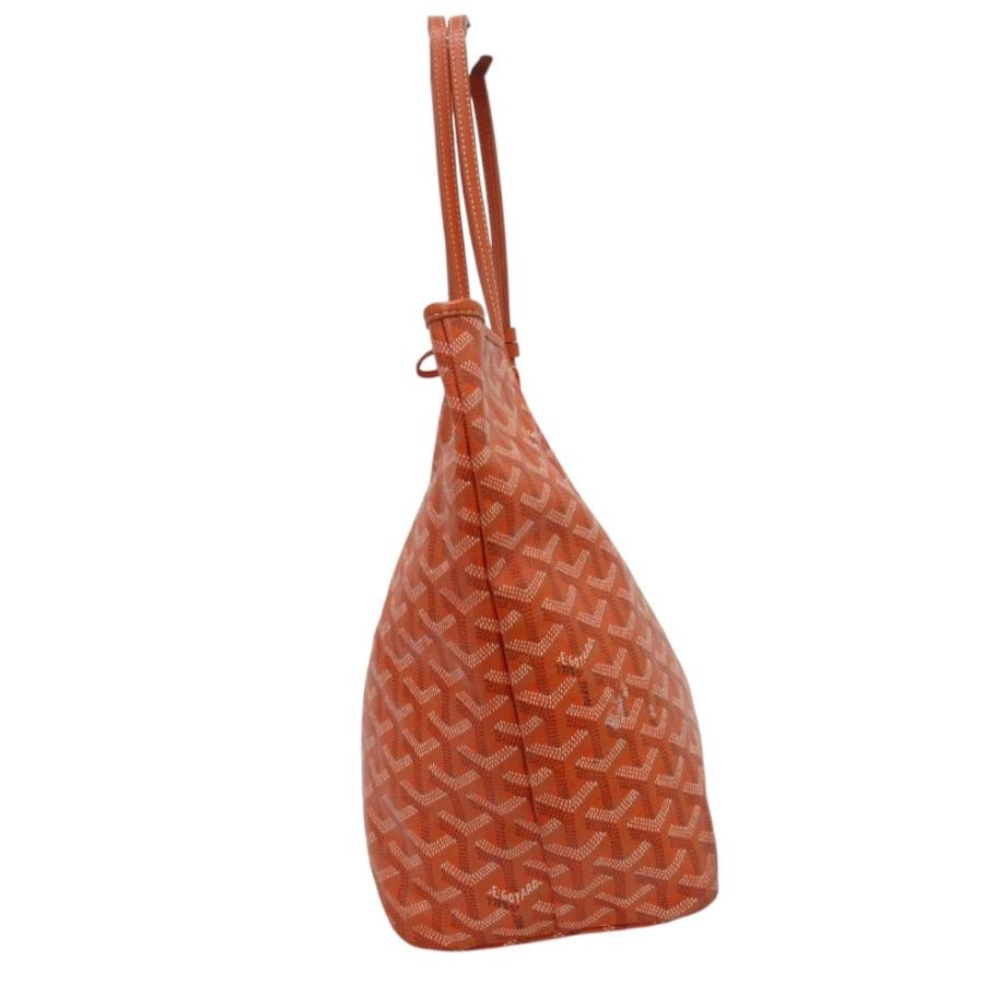 ゴヤールサンルイPMオレンジ トートバッグ ポーチ付き GOYARD（ゴヤール） 良品 サンルイPM トートバッグ マグネットクリップ