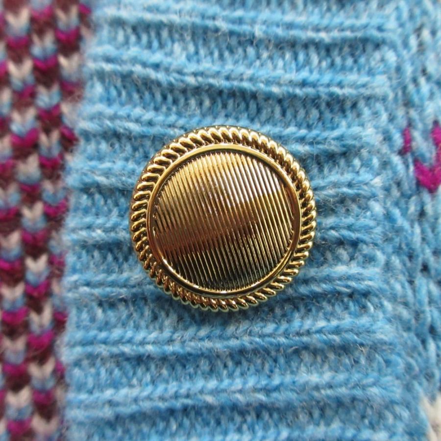 GUCCI 未使用 23SS グッチ GGチェック 金ボタン ウールニット