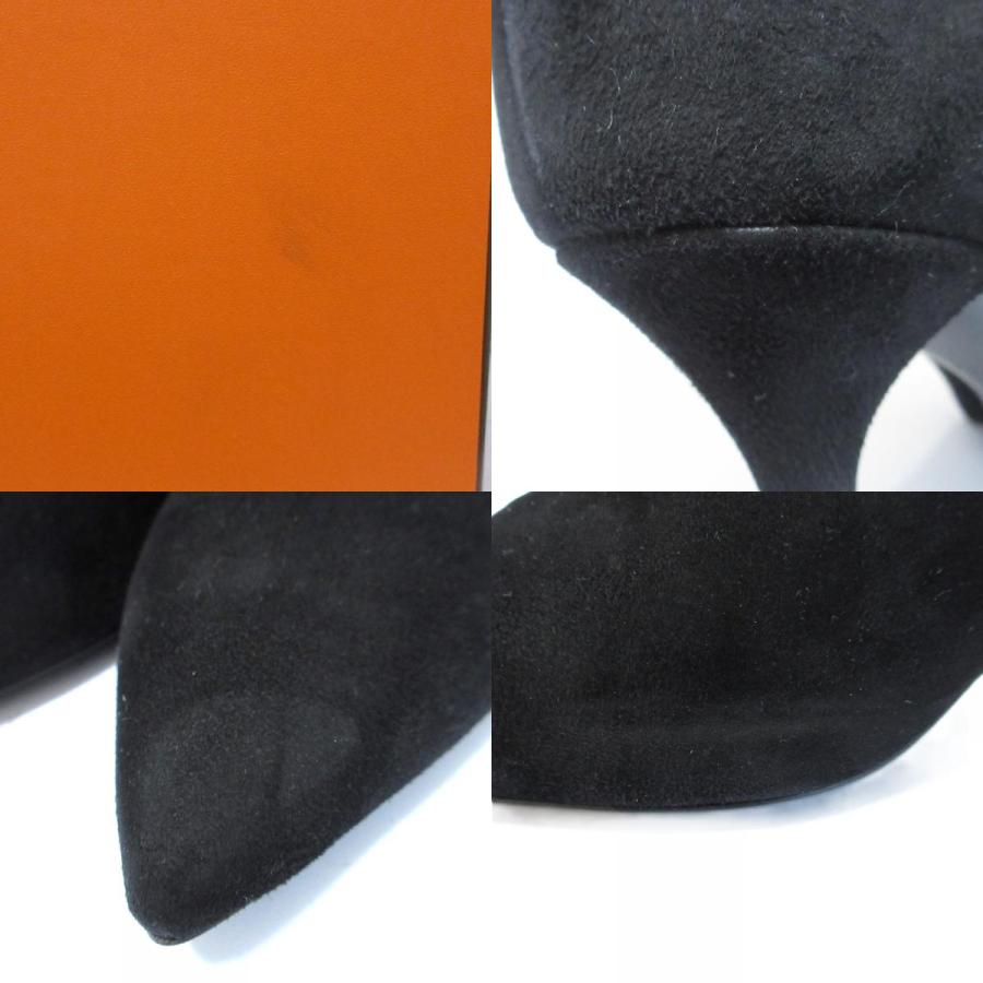 HERMES（エルメス） 美品 ブランシュ クリスタルHバックル スエード 
