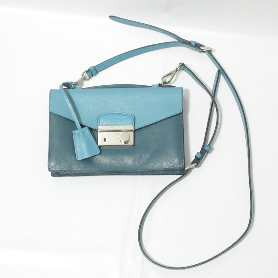 PRADA（プラダ） 美品 サフィアーノレザー バイカラー 2way