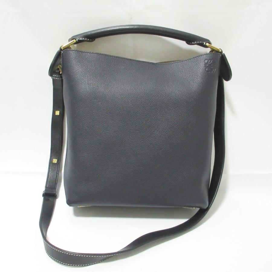 LOEWE 良品 ロエベ Tバケット スモール ショルダーバッグ ハンドバッグ  