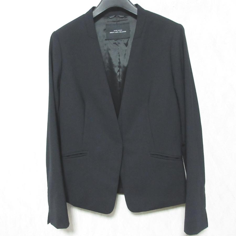 グリーンレーベルリラクシング カチリラ D ノーラペルジャケット スカートスーツ green label relaxing（グリーンレーベルリラクシング）の