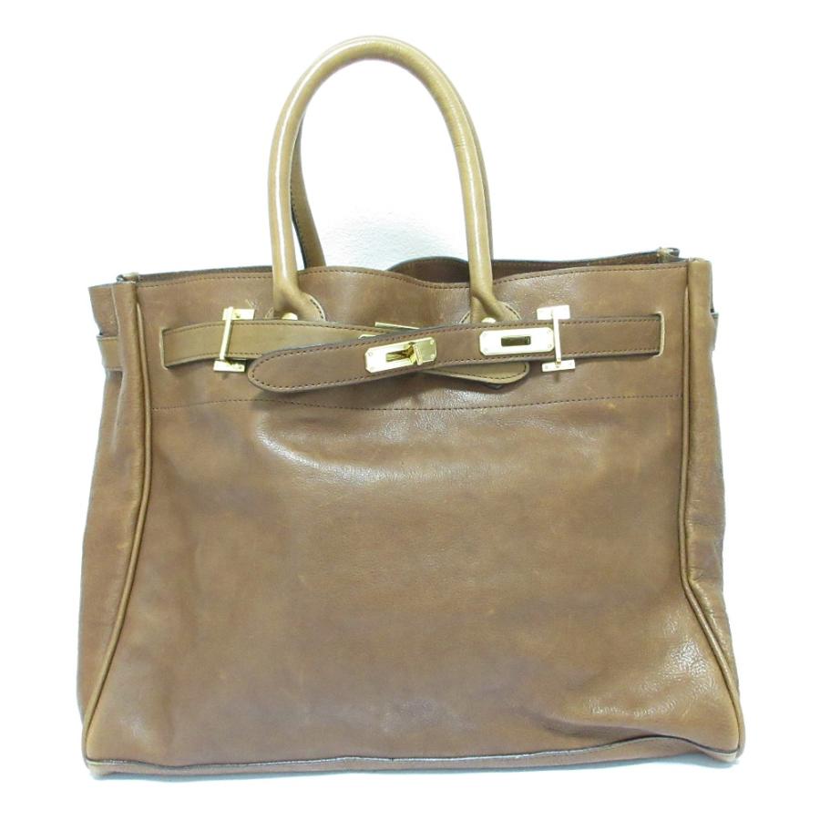 SITA PARANTICA ブラウンレザートートバッグ