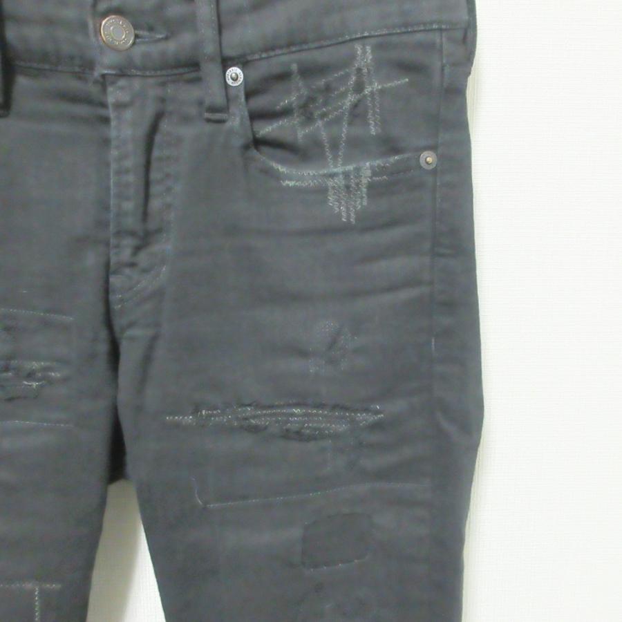 HYSTERIC GLAMOUR ブラックデニム Sサイズ　ダメージ ジーンズ STYLING | HYSTERIC GLAMOUR ONLINE STORE ヒステリックグラマー