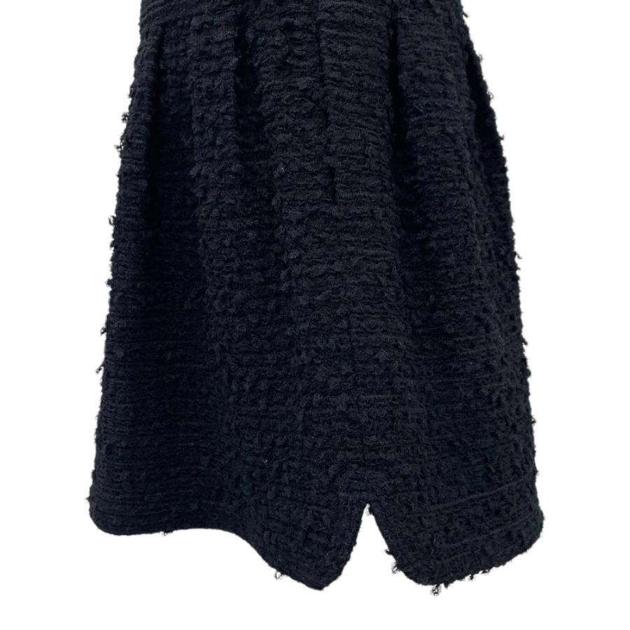 CHANEL ベルト付きニット モヘア ワンピース 34 CHANEL 美品 CHNEL シャネル ライオンボタン ウールブレンド