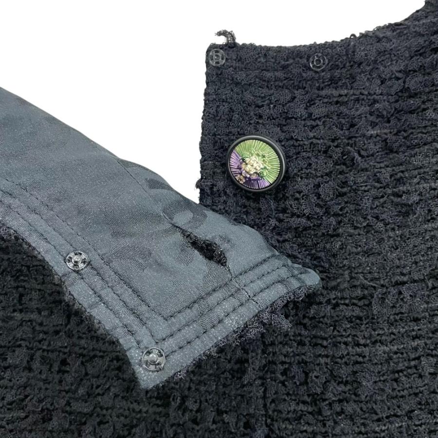 CHANEL 美品 CHNEL シャネル ライオンボタン ウールブレンド
