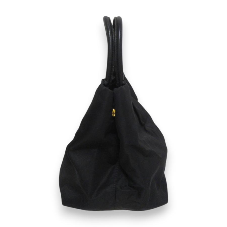 PRADA（プラダ） 美品 リボンモチーフ ナイロン レザーハンドル トート 